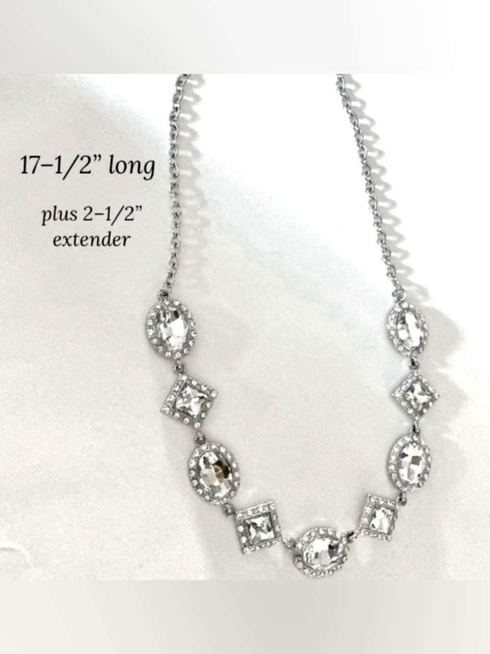 NWT Paparazzi Geometric Rhinestone Necklace - Picture 4 of 11